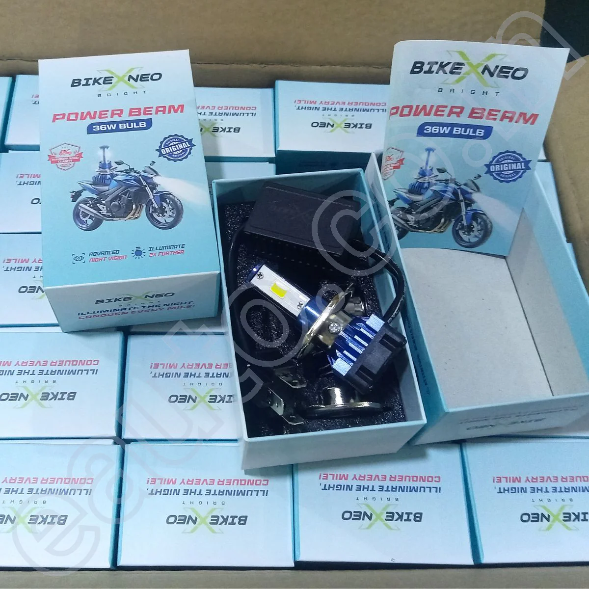 BikeXNeo Power Beam 36W Motorcycle LED Headlight Bulb – 1 Year Warranty | Ultra Bright, Plug & Play | H4 Universal Fit - Image 4