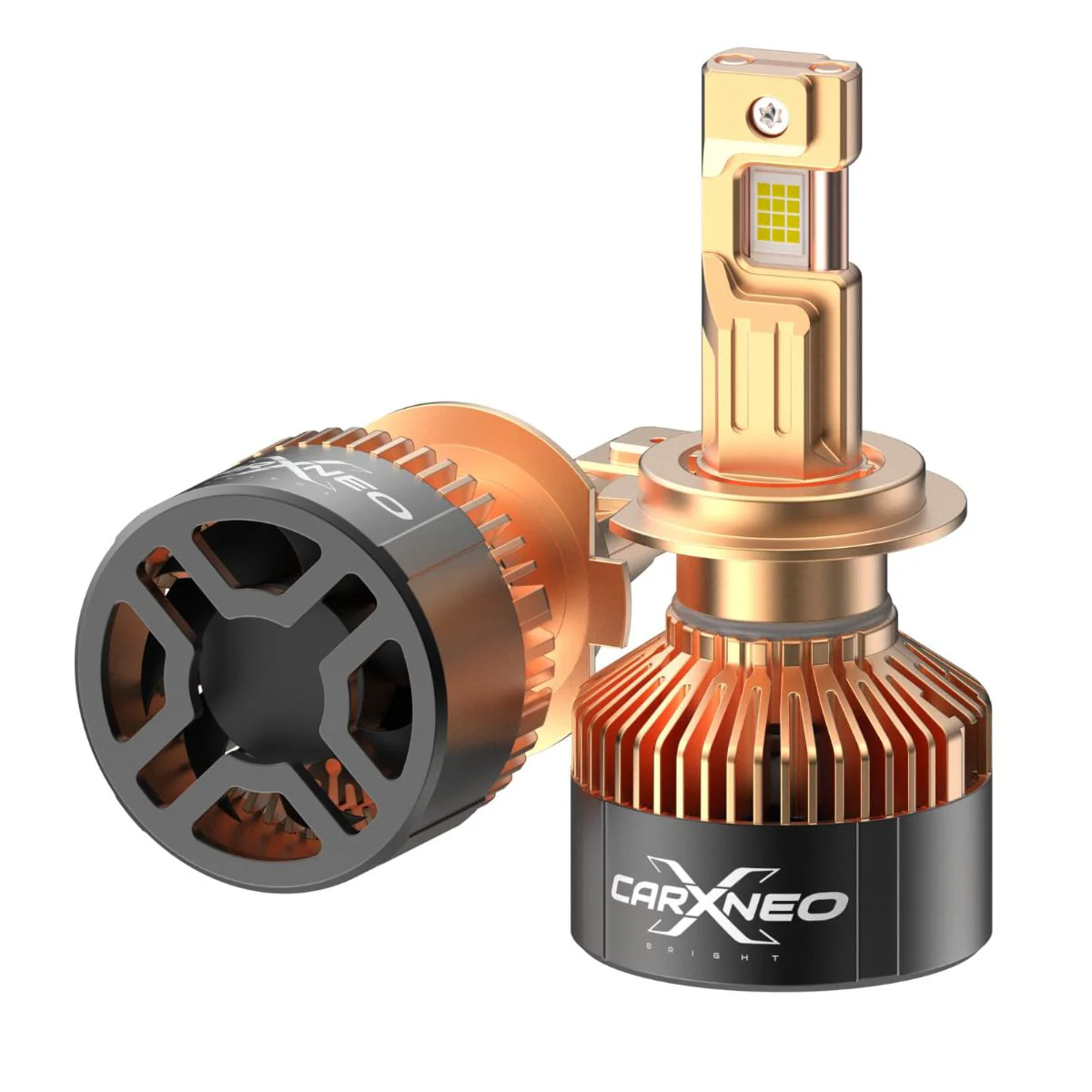 CarXNeo PantherBeam Gold 260 Watt Powerful Car LED Bulb | Set of 2 | 9006 | 6000K | 2 Years Warranty