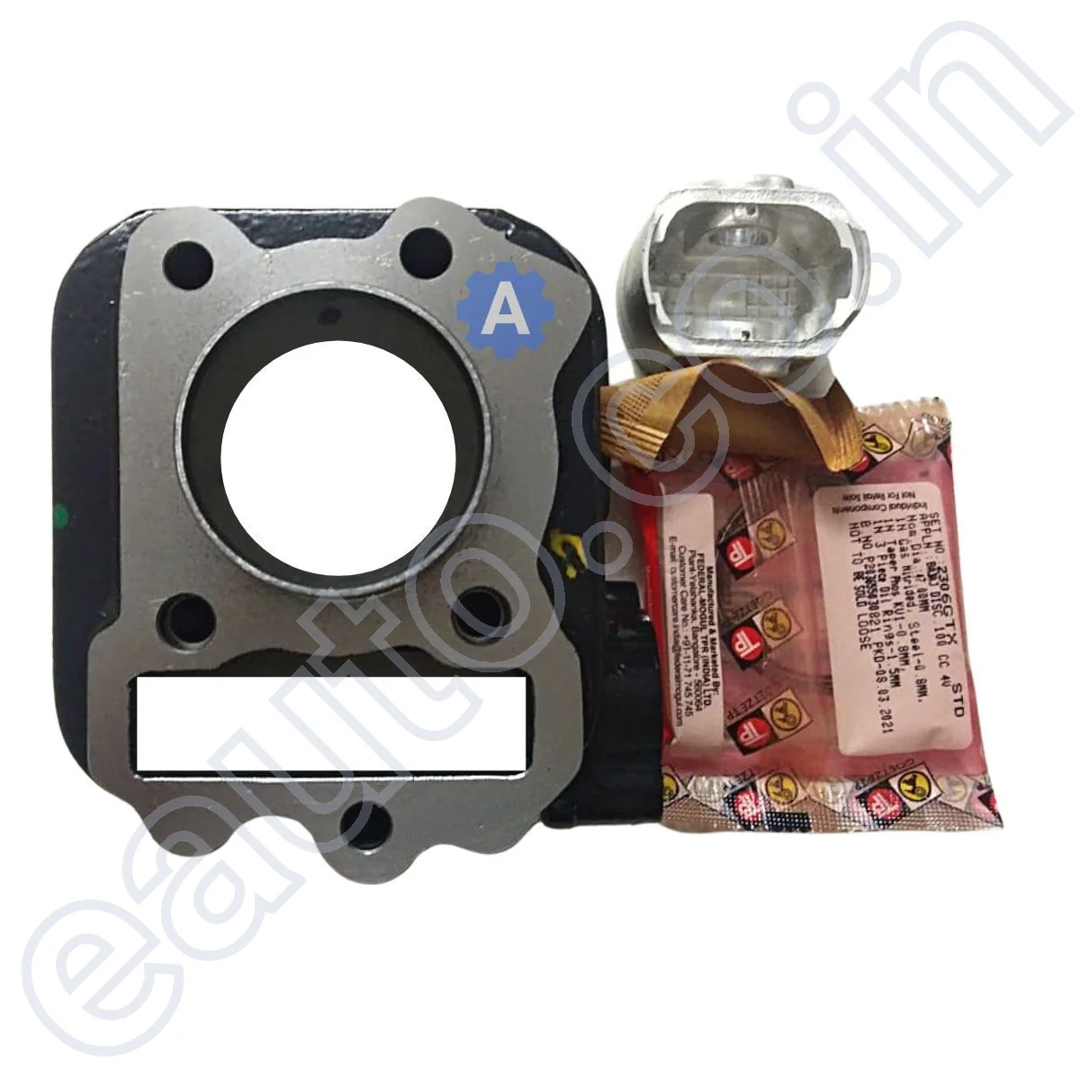 Genuine Engine Block Kit for Bajaj Platina 100 ES Self Start (Bore Piston or Cylinder Piston) - Image 2