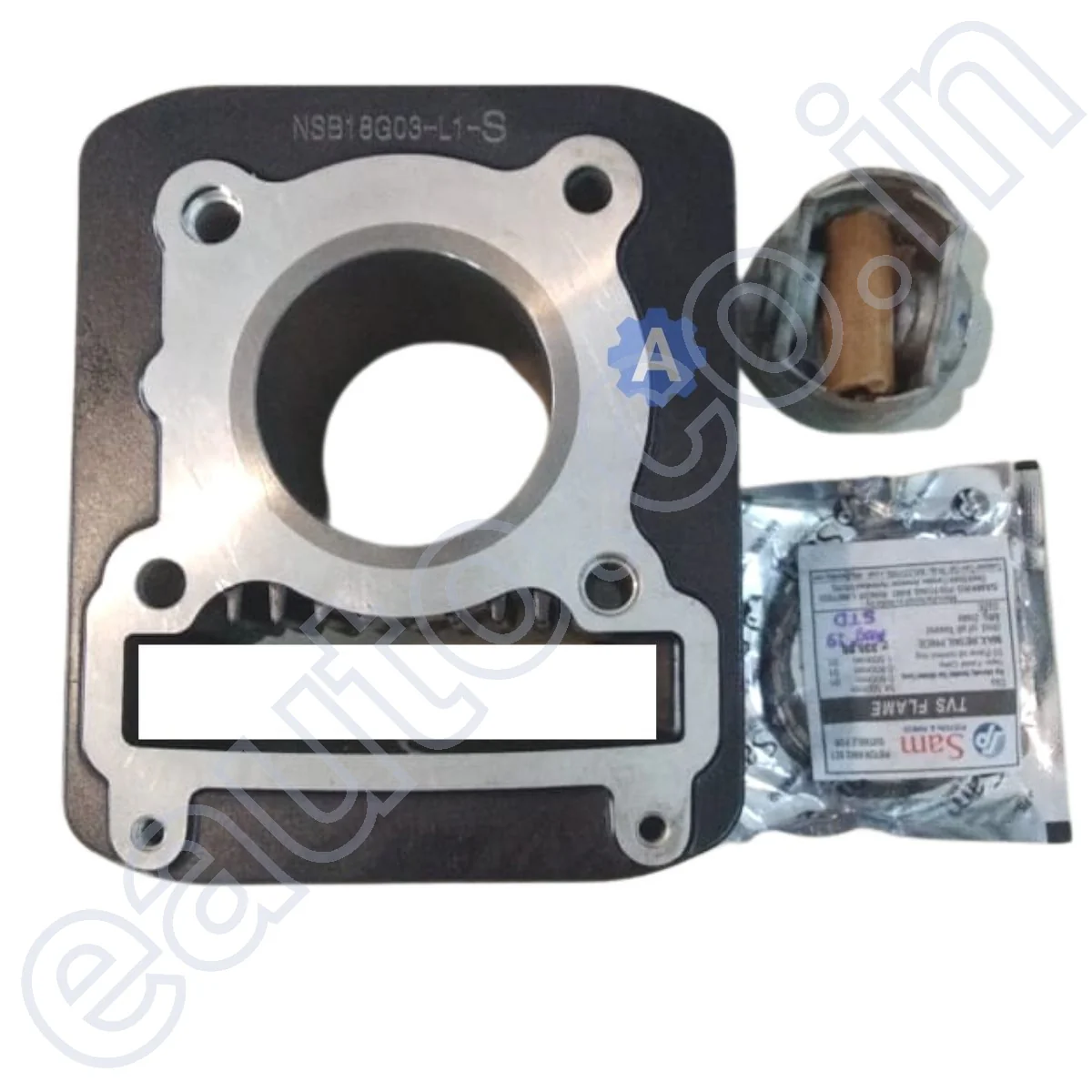Genuine Engine Block Kit for TVS Flame (Bore Piston or Cylinder Piston) - Image 2