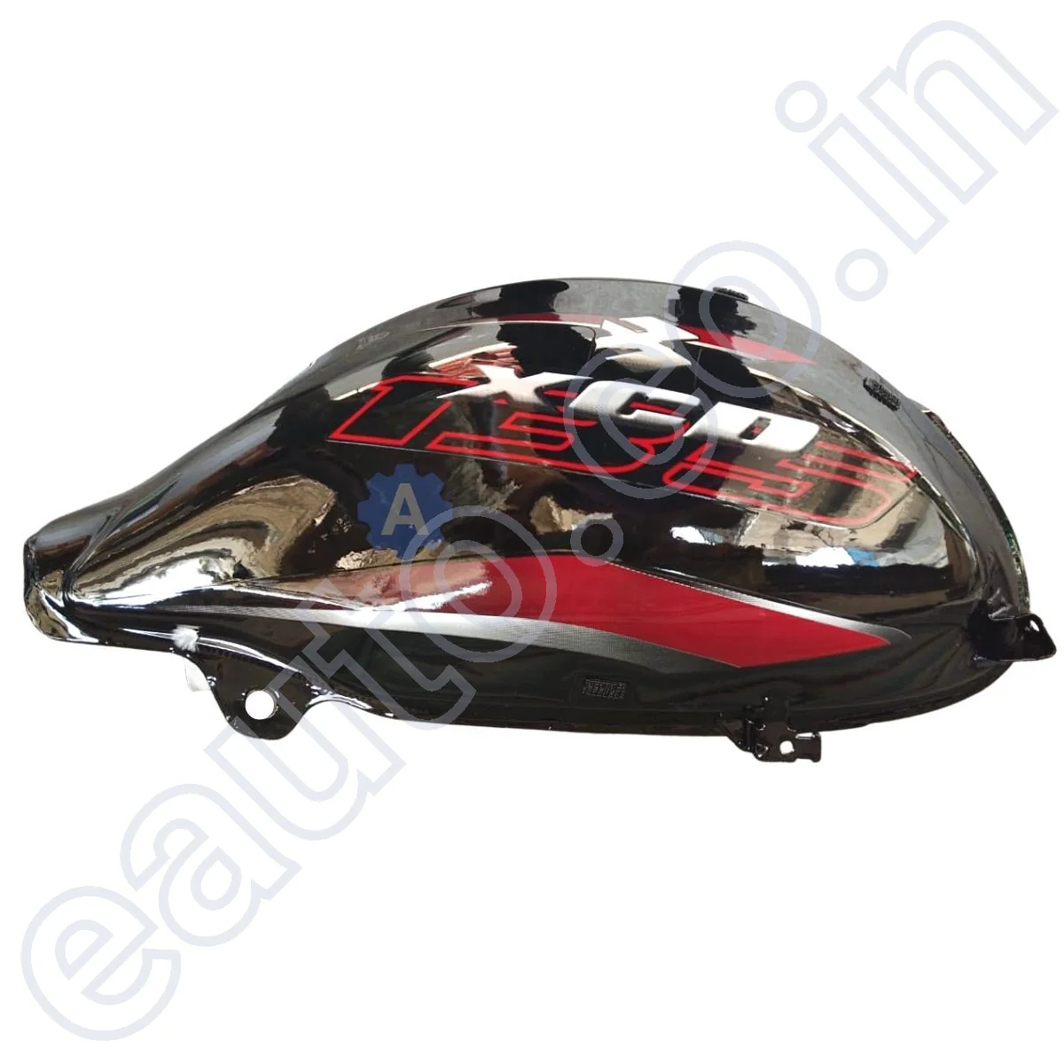 Ensons Petrol Tank for Bajaj XCD 135 | Black with Red Sticker - Image 2