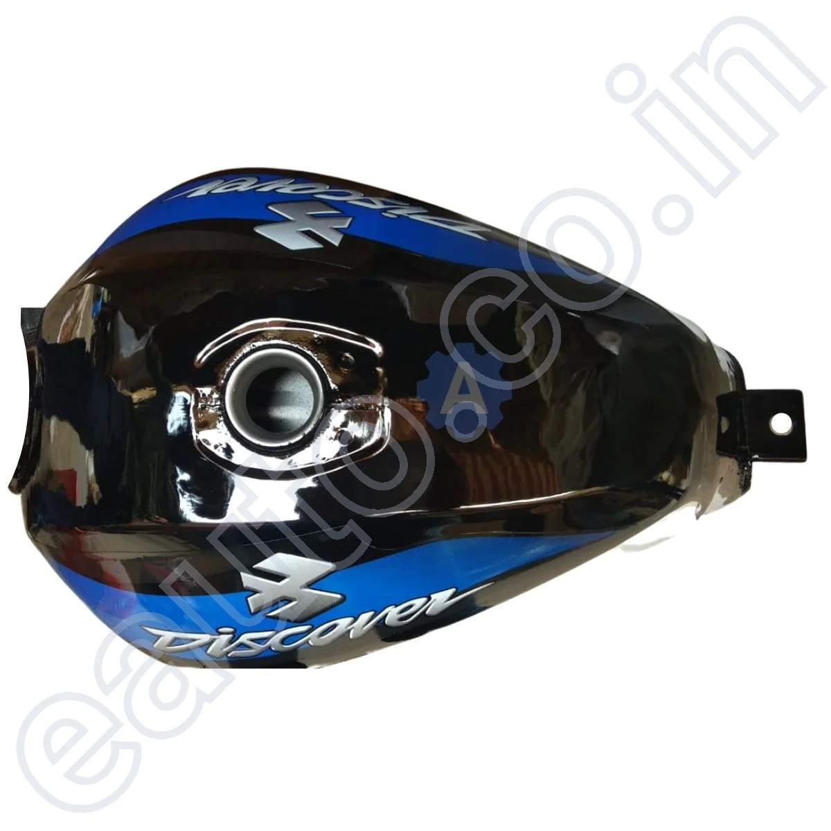 Ensons Petrol Tank for Bajaj Discover 100/ 125 New Model/ 150 (Black/Blue) - Image 2