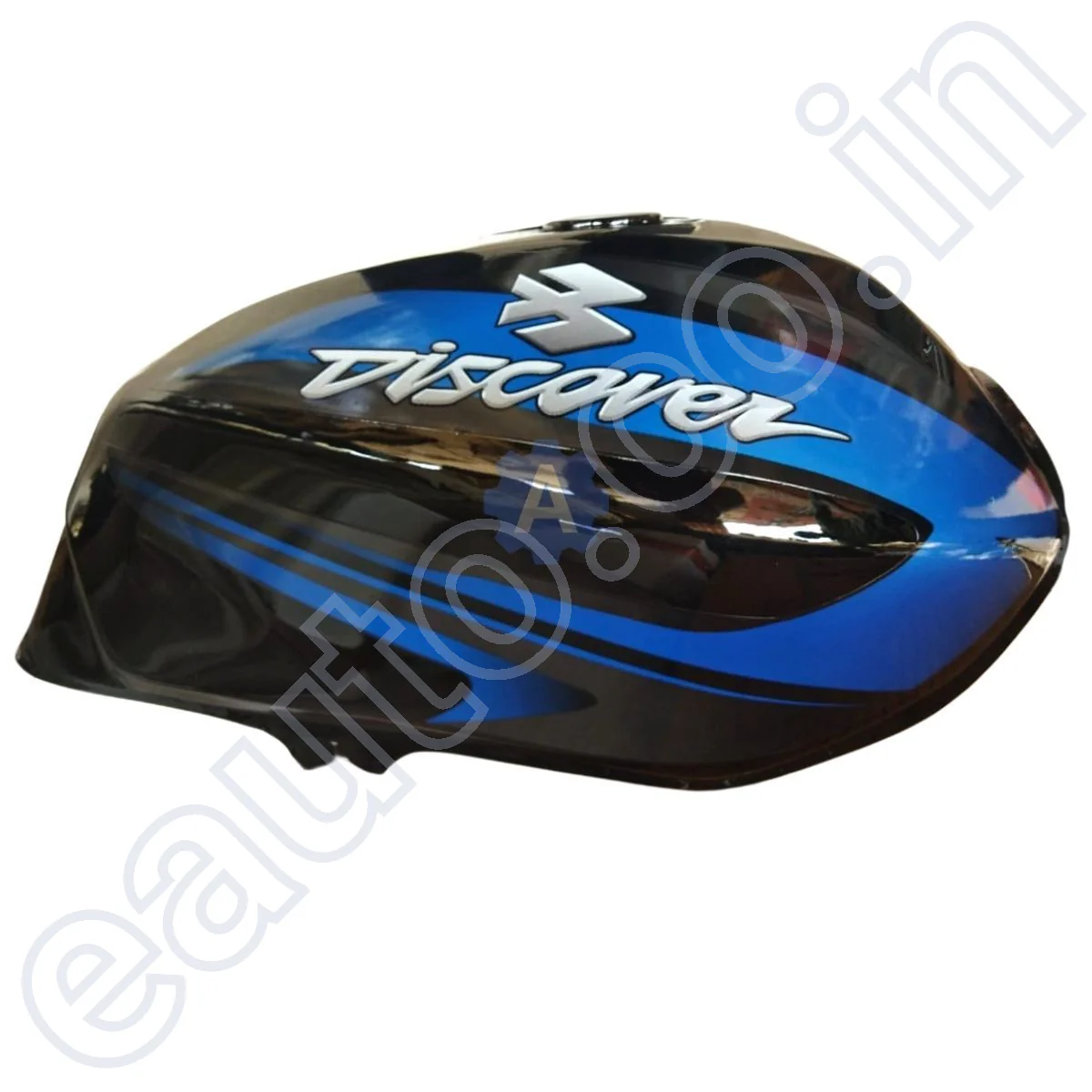 Ensons Petrol Tank for Bajaj Discover 100/ 125 New Model/ 150 (Black/Blue) - Image 3