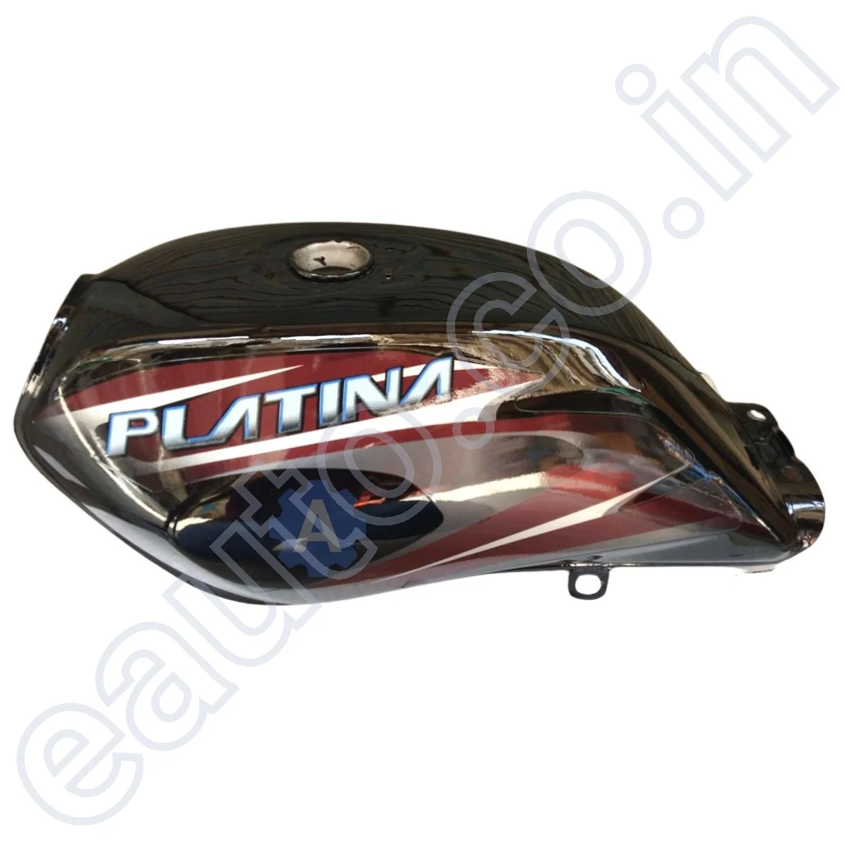 Ensons Petrol Tank for Bajaj Platina 100 New Model (Black/Maroon) - Image 2