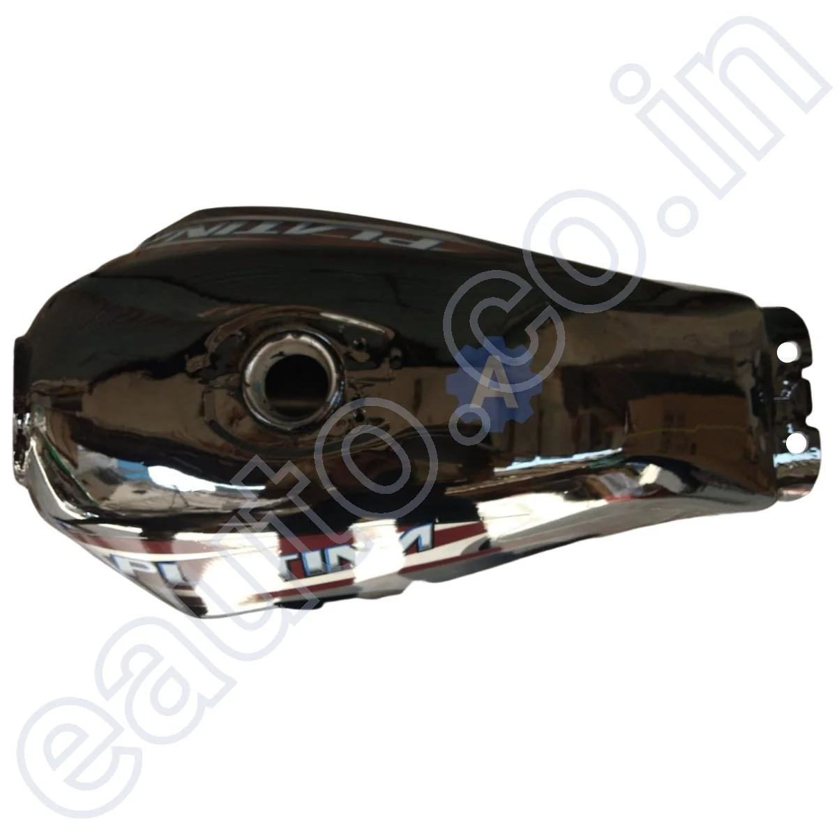 Ensons Petrol Tank for Bajaj Platina 100 New Model (Black/Maroon) - Image 3