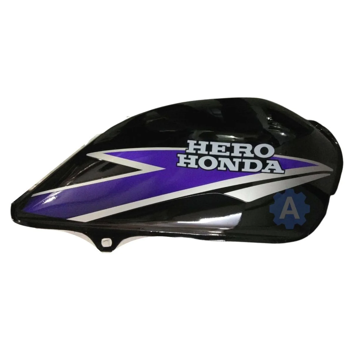 Ensons Petrol Tank for Hero CD Dawn Deluxe (Black/Blue)