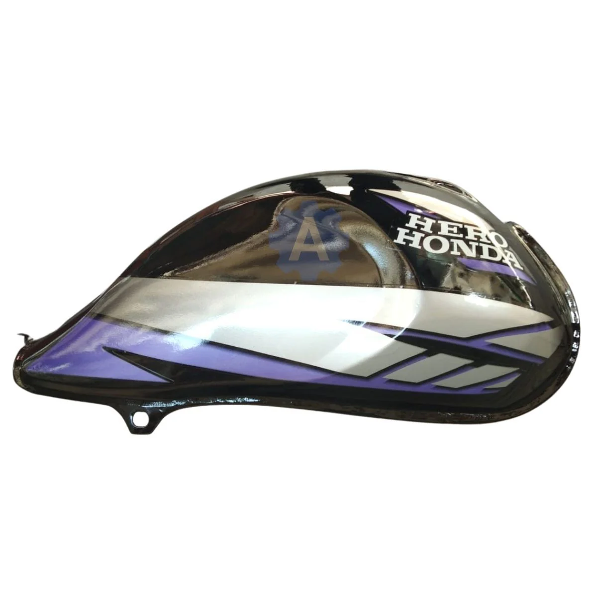 Ensons Petrol Tank for Hero CD Deluxe New Model (Black/Blue)