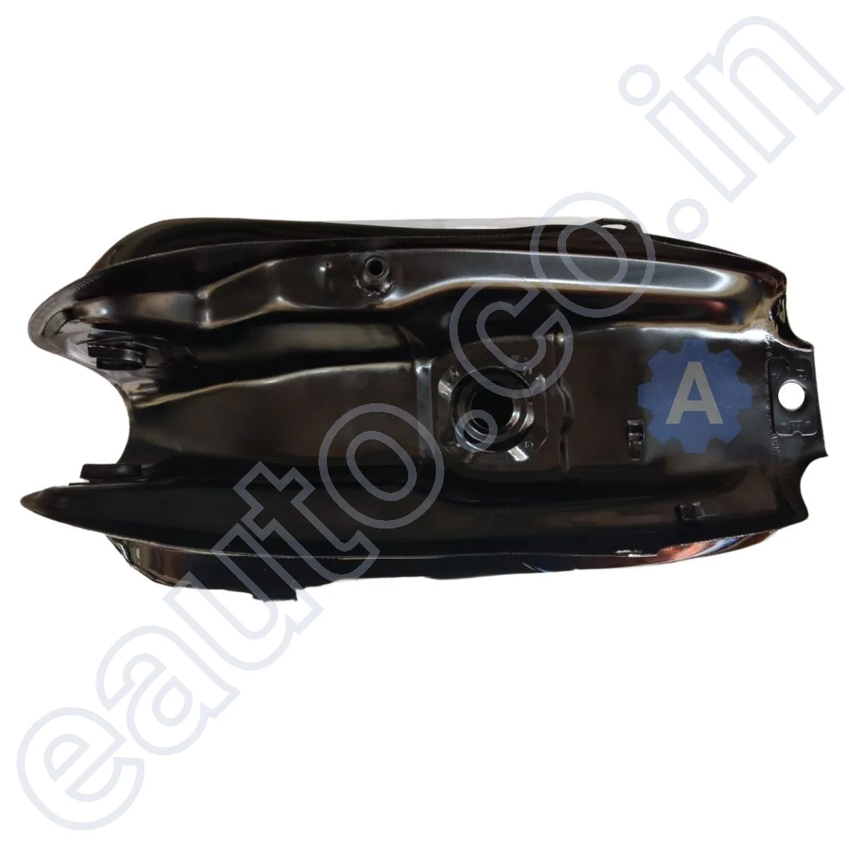 Ensons Petrol Tank for Hero Passion Plus Alloy Wheel (Black/Blue) - Image 4