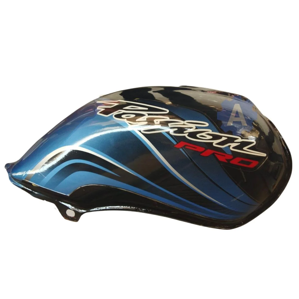 Ensons Petrol Tank for Hero Passion Pro (Black/Blue)