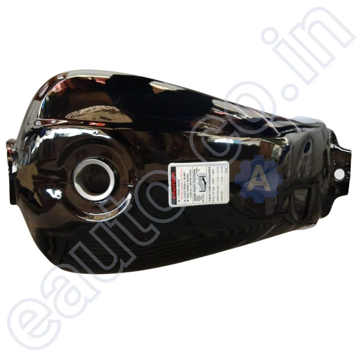 Ensons Petrol Tank for Hero Passion Old Model (Black/Golden) - Image 3