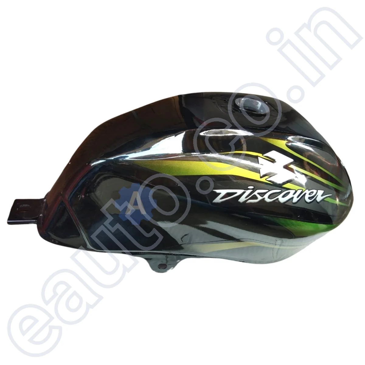 Ensons Petrol Tank for Bajaj Discover 100/ 125 New Model/ 150 (Black/Green 3D) - Image 3