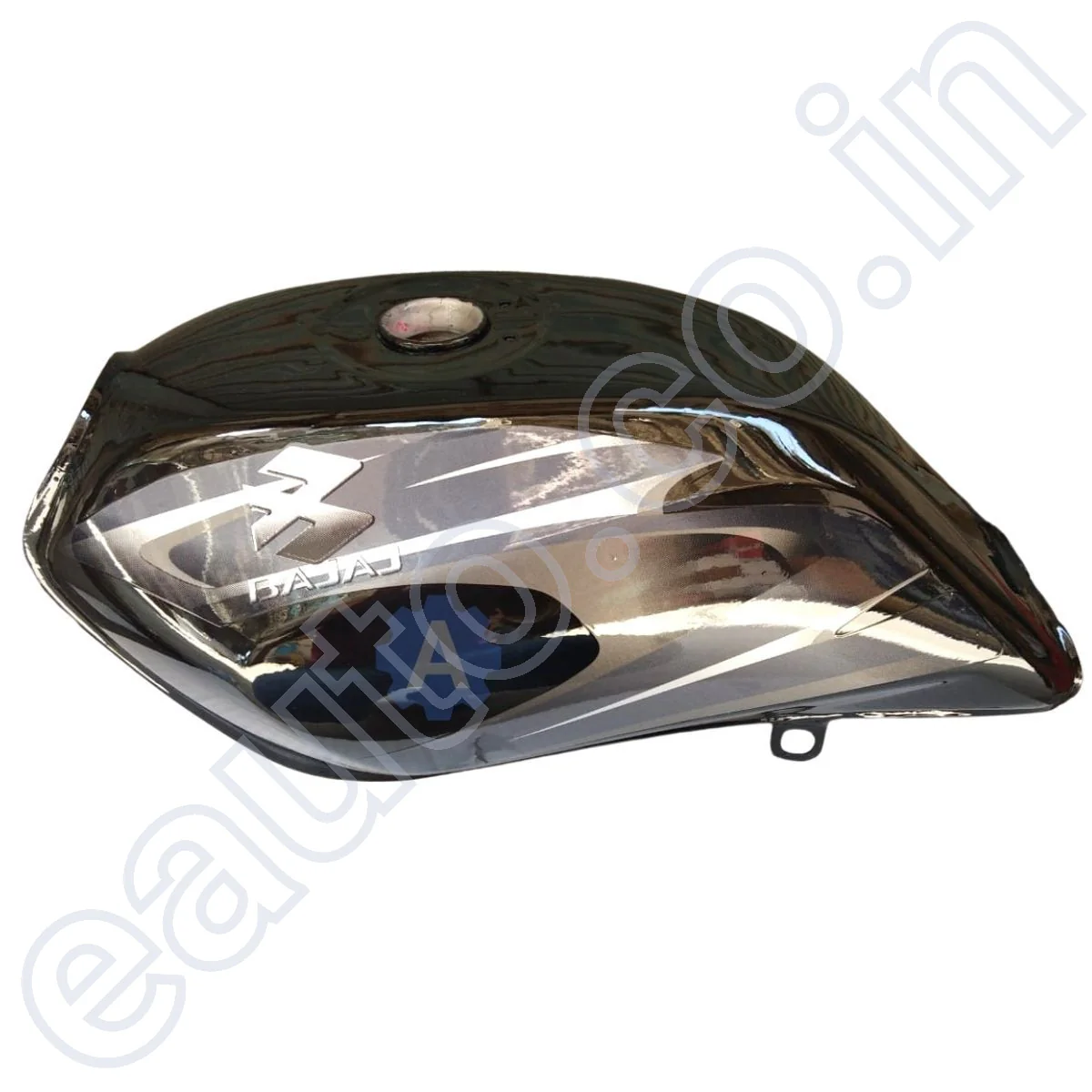 Ensons Petrol Tank for Bajaj Platina 100 (Black/Grey) - Image 2