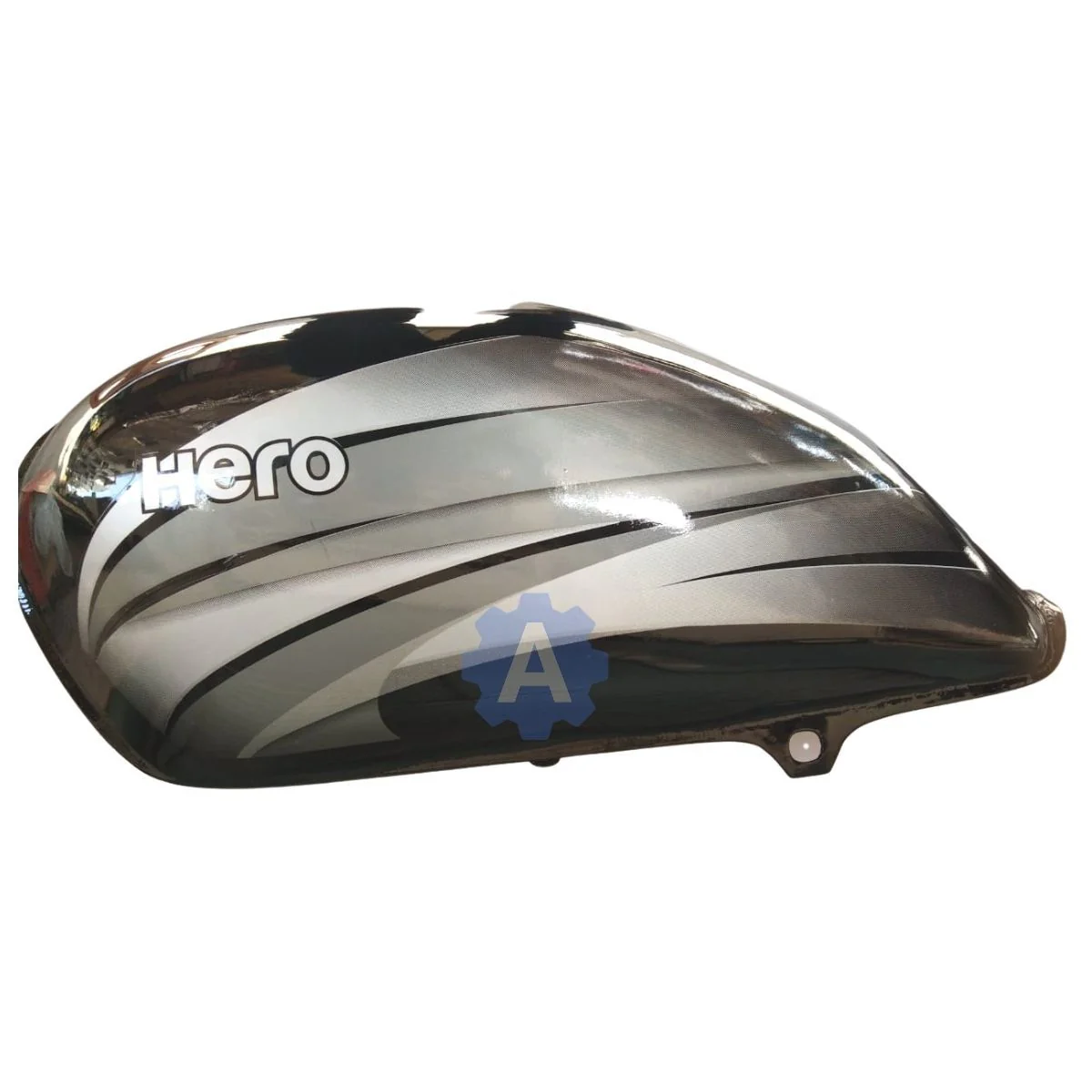 Ensons Petrol Tank for Hero Splendor Pro (Black/Grey)
