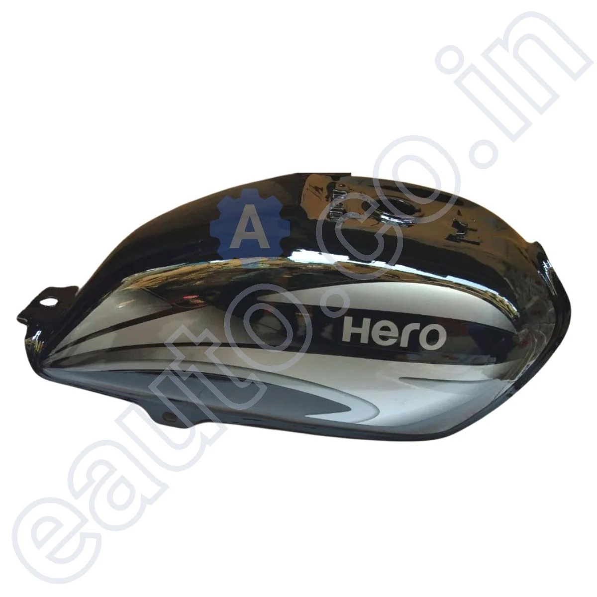 Ensons Petrol Tank for Hero Splendor Pro 2016 BS4 (Black/Grey) - Image 3