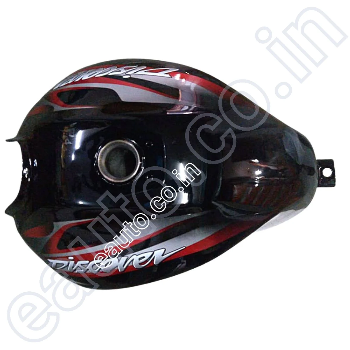 Ensons Petrol Tank for Bajaj Discover 125M/ 100M (Black/Red) - Image 2