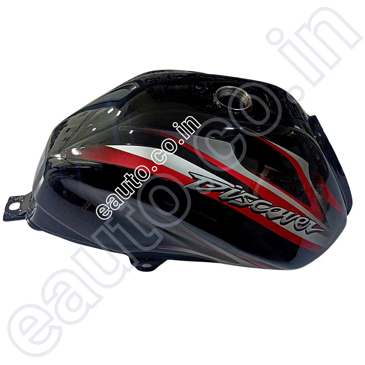 Ensons Petrol Tank for Bajaj Discover 125ST/ 100T (Black/Red) - Image 2