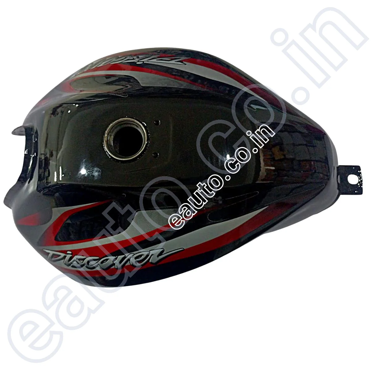 Ensons Petrol Tank for Bajaj Discover 125ST/ 100T (Black/Red) - Image 3