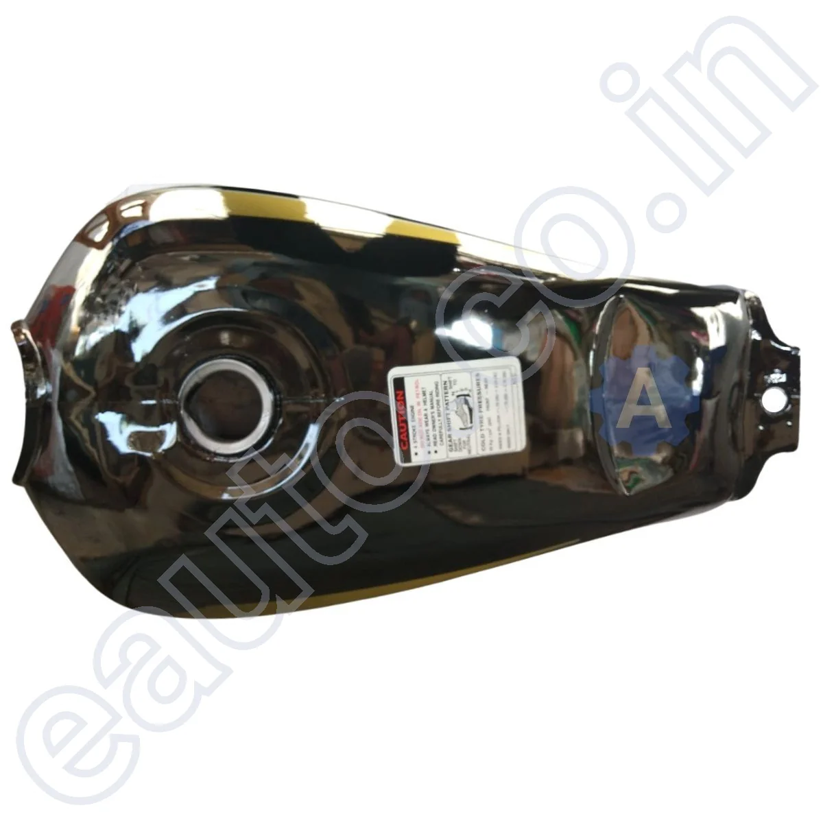 Ensons Petrol Tank for Hero CD Dawn (Black/Red) - Image 2