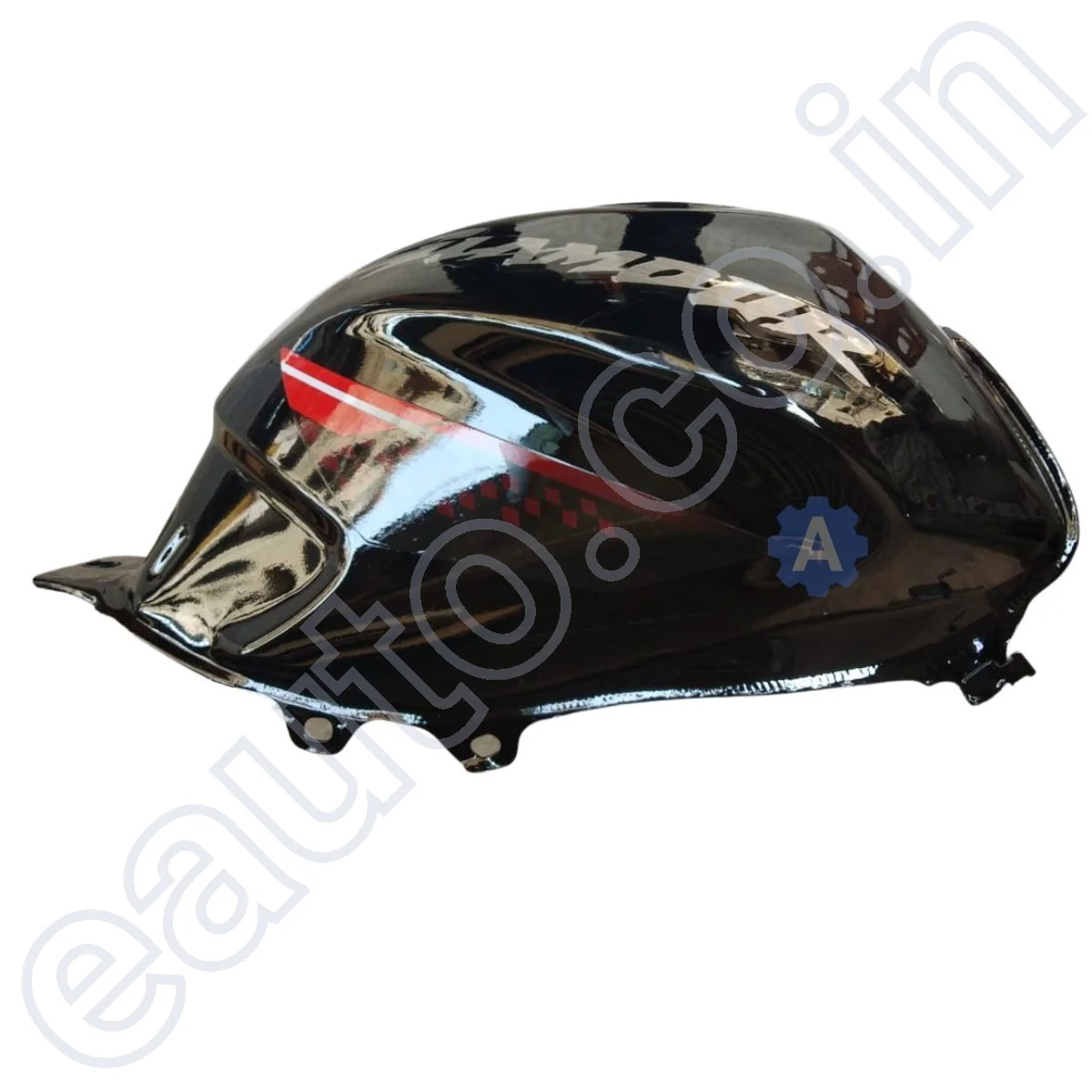 Ensons Petrol Tank for Hero Glamour Type 3/ Type 4 (Black/Red) - Image 3