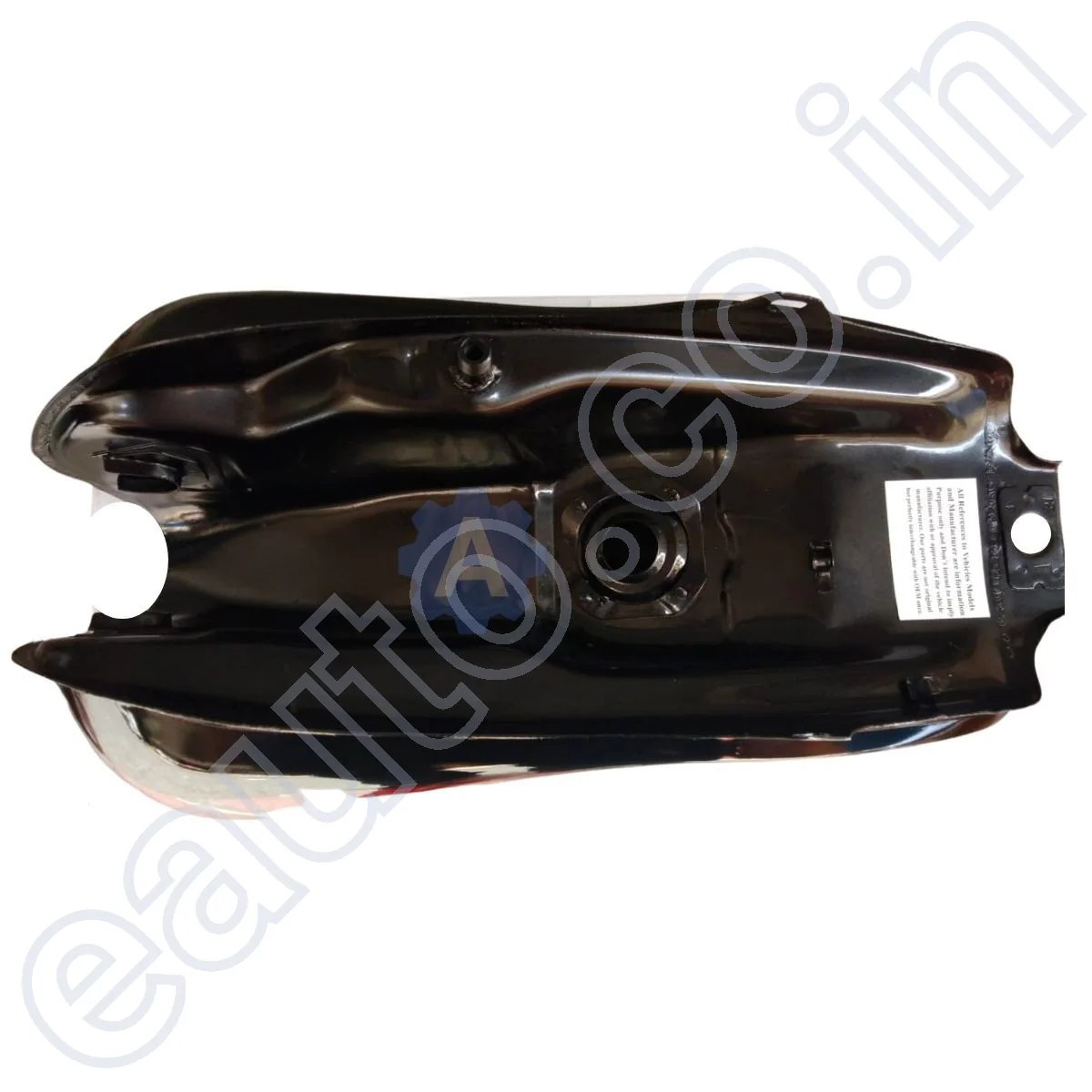 Ensons Petrol Tank for Hero Passion Plus (Black/Red) - Image 4