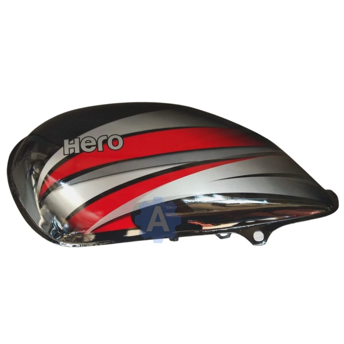 Ensons Petrol Tank for Hero Splendor Pro (Black/Red)