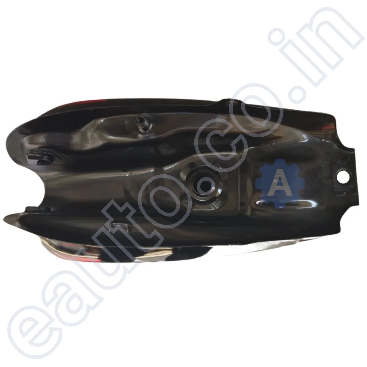 Ensons Petrol Tank for Hero Splendor Pro (Black/Red) - Image 4