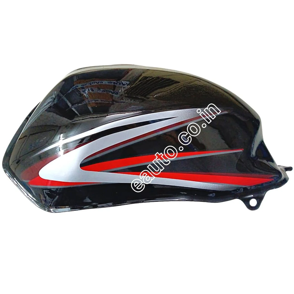 Ensons Petrol Tank for Honda Shine Deluxe (Black/Red) | BS4 2017 Model