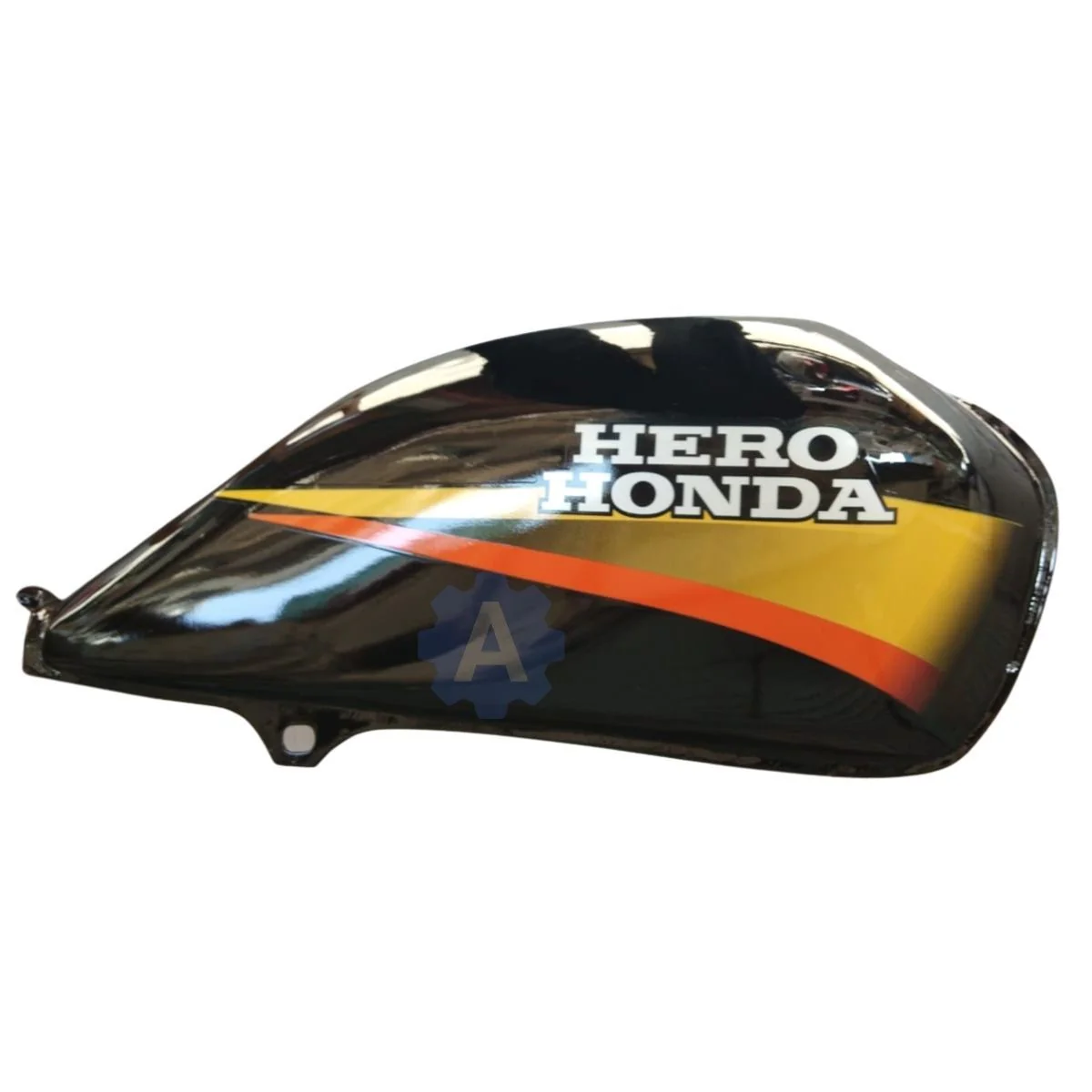 Ensons Petrol Tank for Hero CD Dawn New Model (Black/Yellow or Golden)