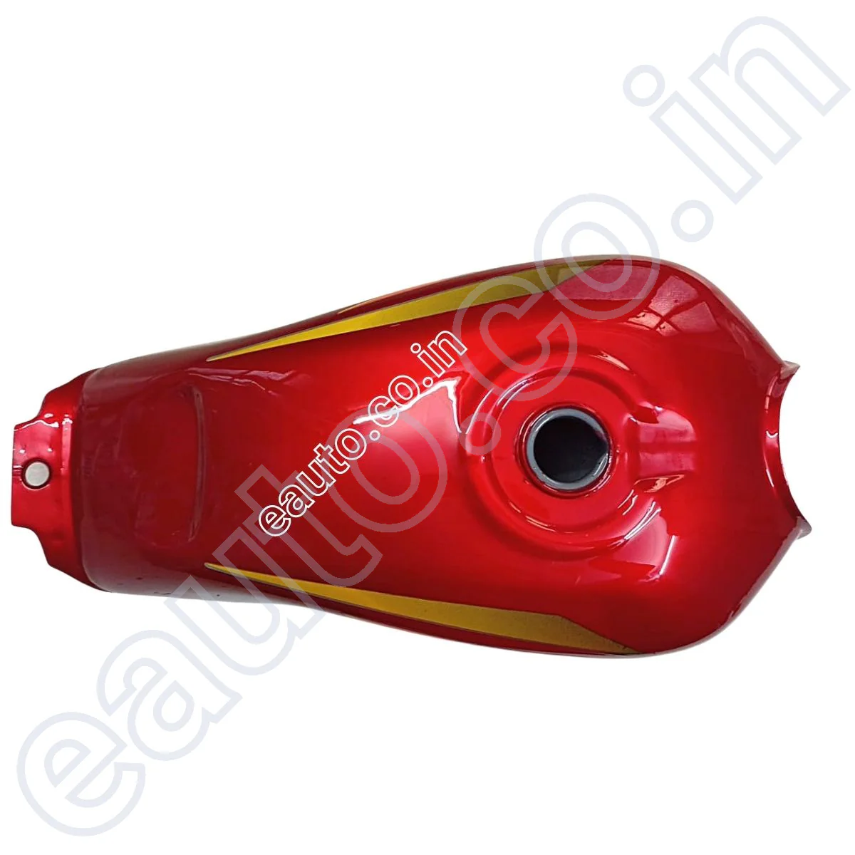 Ensons Petrol Tank for Hero CD Dawn | Cherry Red/Orange - Image 2