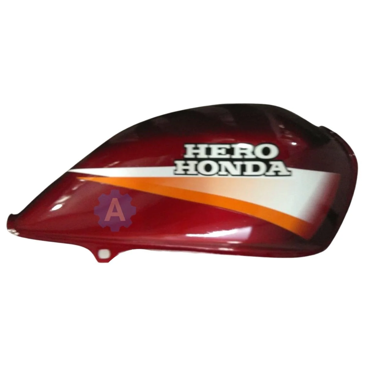Ensons Petrol Tank for Hero CD Dawn New Model (Cherry Red/Orange)
