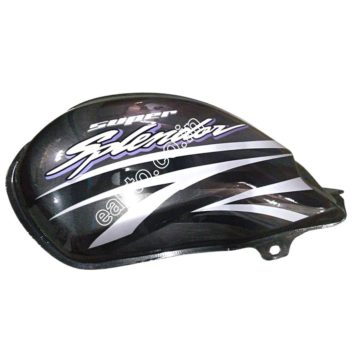 Ensons Petrol Tank for Hero Super Splendor Alloy Wheel Type 4 (Glamour Type Tank Lock) (Grey/Silver)