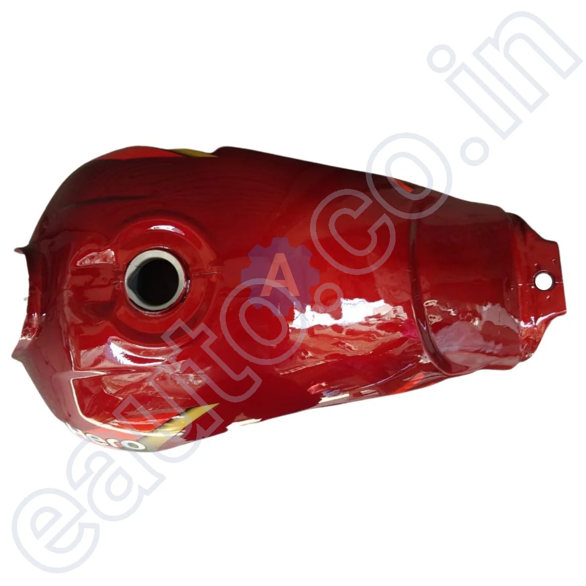 Ensons Petrol Tank for Hero CD Deluxe New Model (Red/Orange) - Image 2