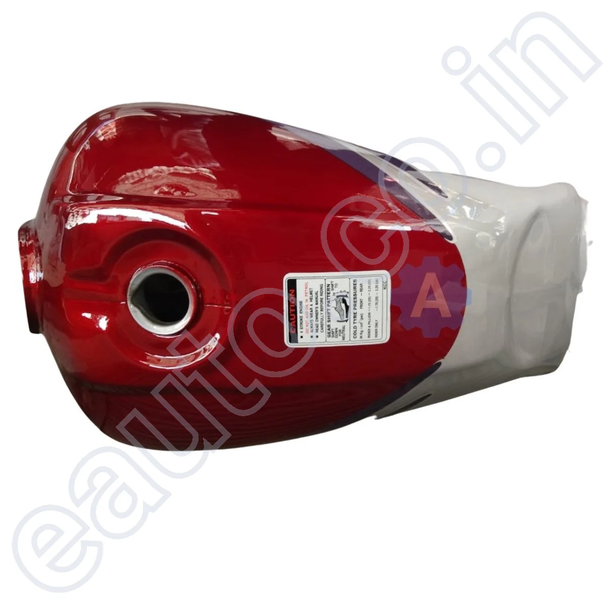 Ensons Petrol Tank for Hero Passion Plus (Red/Purple) - Image 3