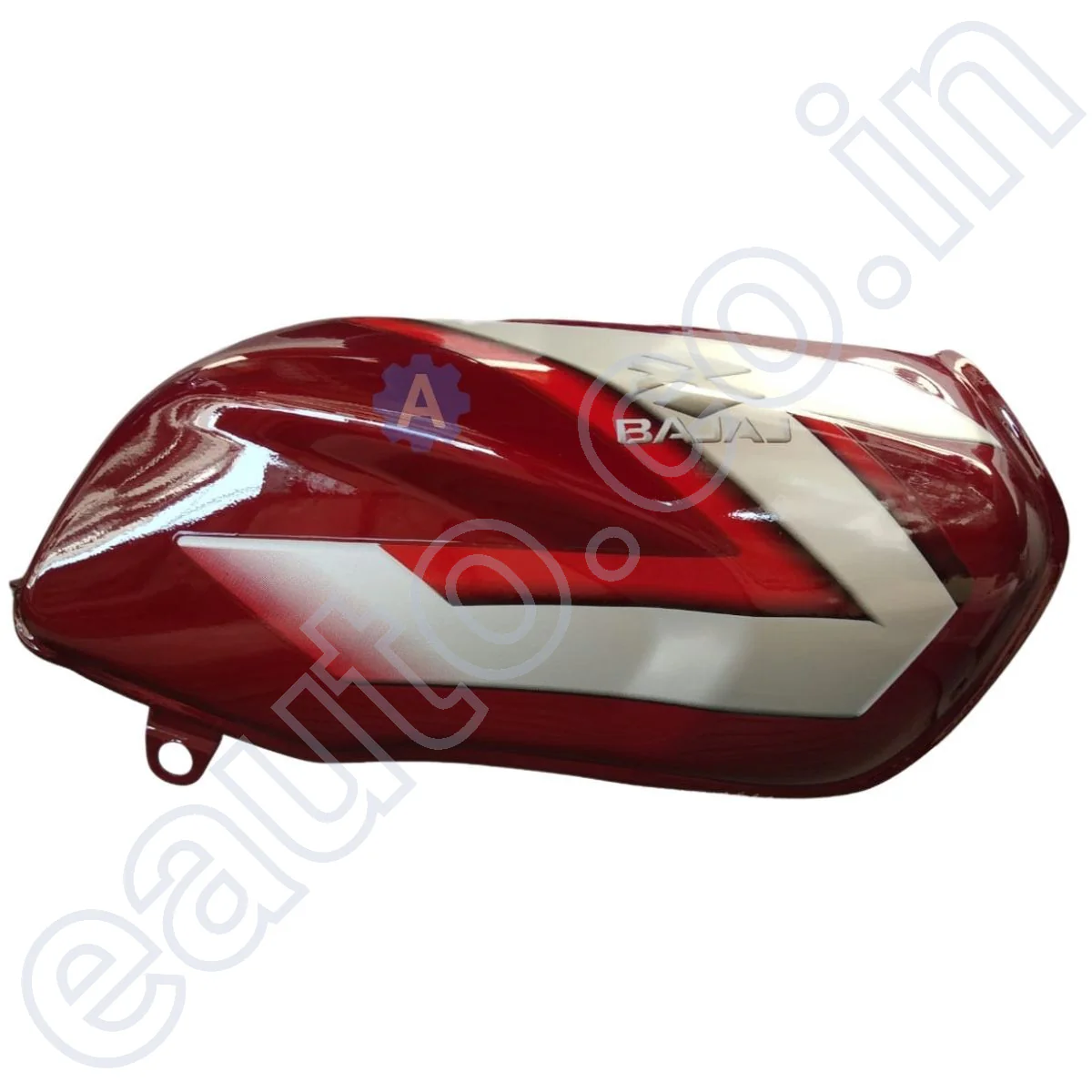 Ensons Petrol Tank for Bajaj CT 100 (Red/Silver) - Image 3