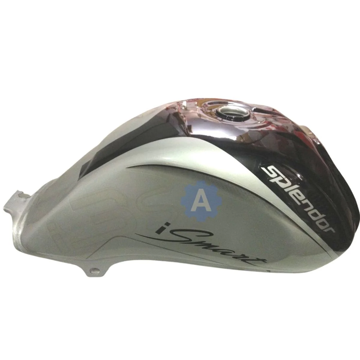 Ensons Petrol Tank for Hero Splendor iSmart BS3 (Silver/Black)