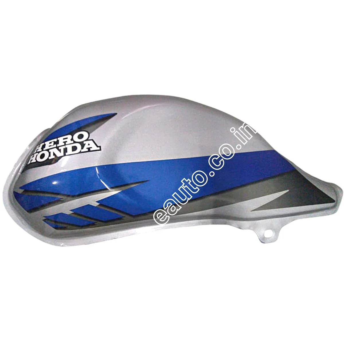 Ensons Petrol Tank for Hero CD Deluxe New Model (Silver/Blue)