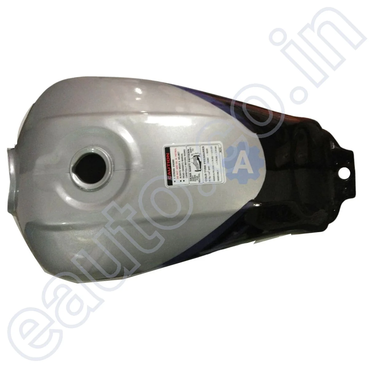 Ensons Petrol Tank for Hero Passion Plus (Silver/Blue) - Image 2