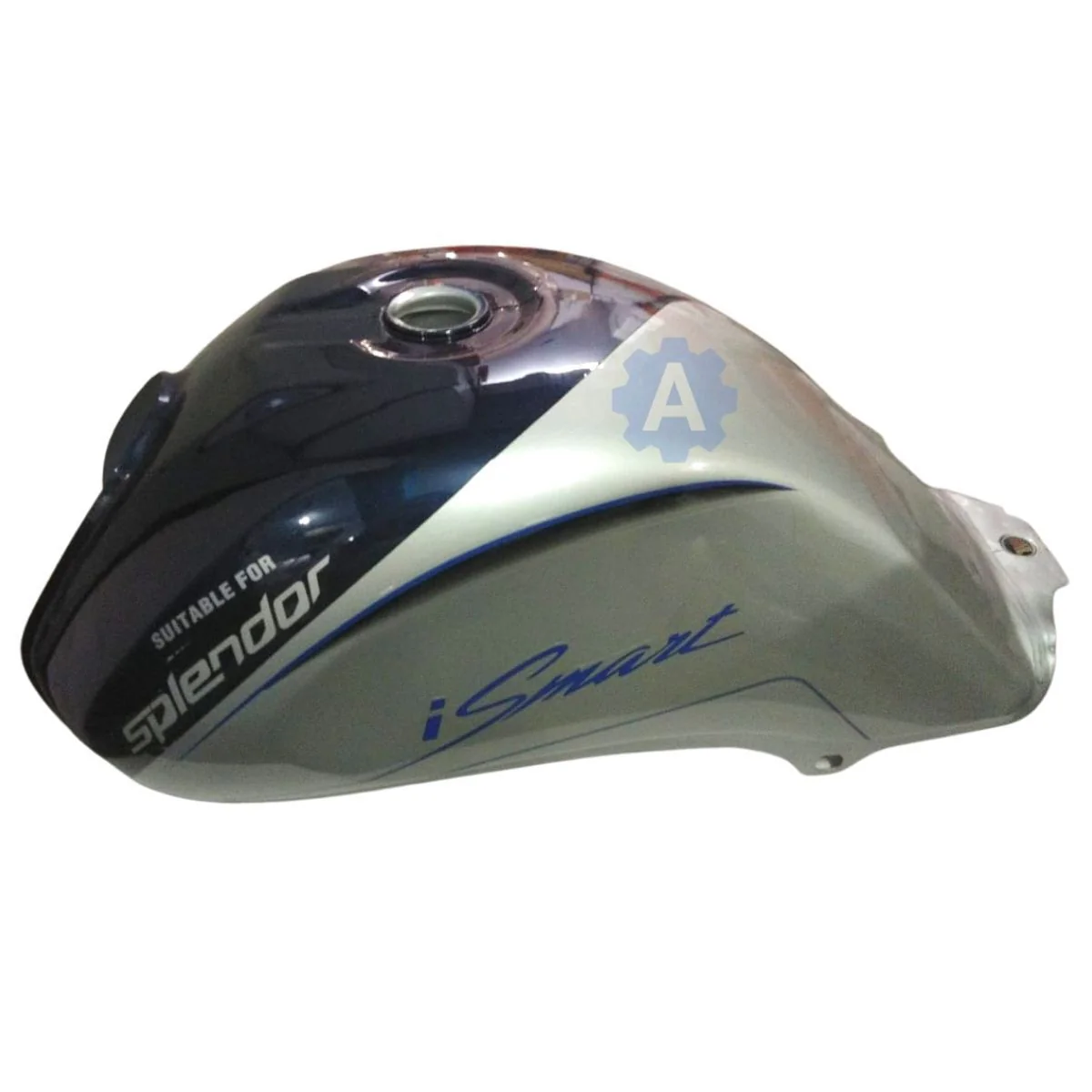 Ensons Petrol Tank for Hero Splendor iSmart BS3 (Silver/Blue)