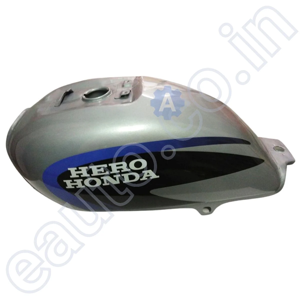 Ensons Petrol Tank for Hero Splendor Plus (Silver/Blue) - Image 3