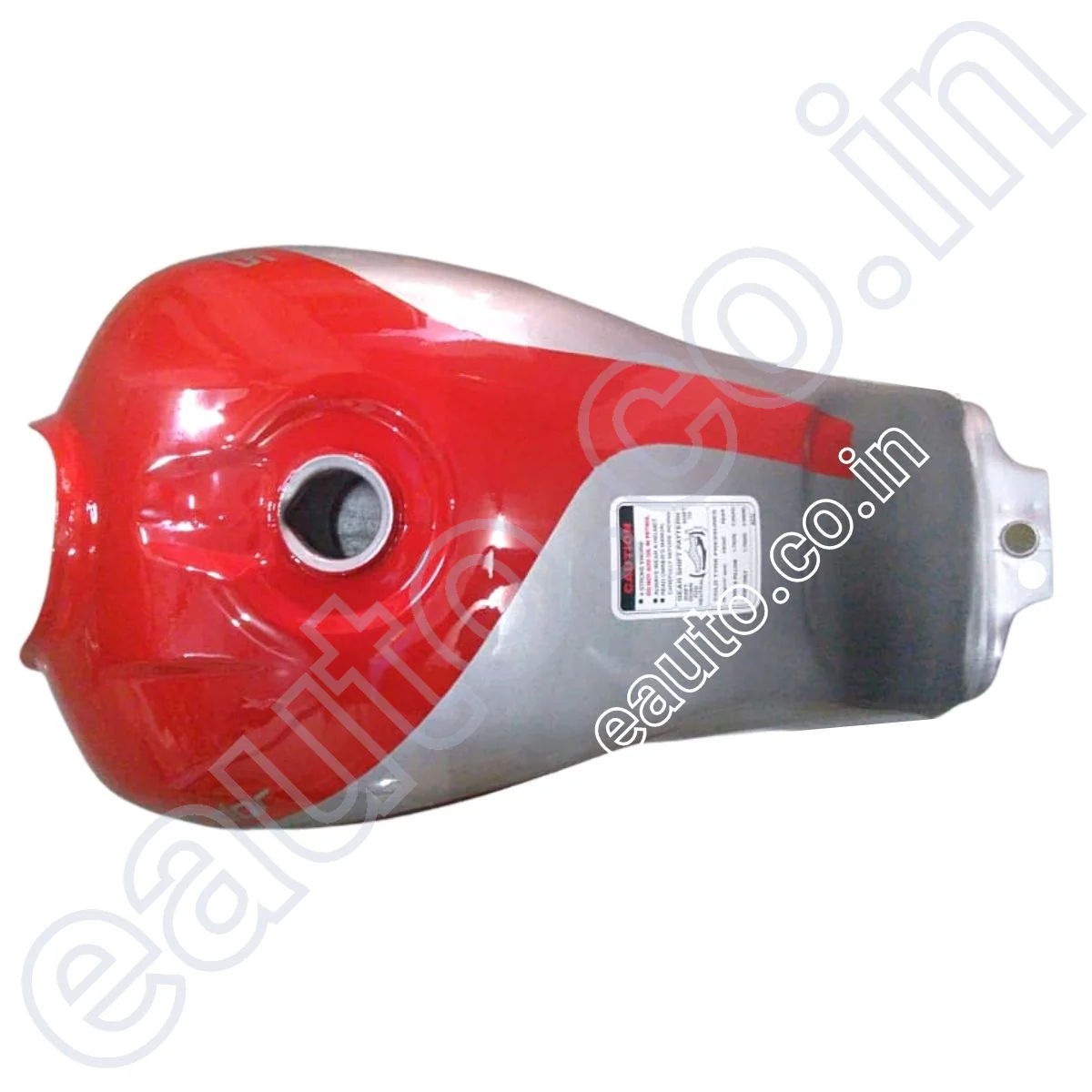 Ensons Petrol Tank for Hero Splendor iSmart BS3 (Silver/Red) - Image 2
