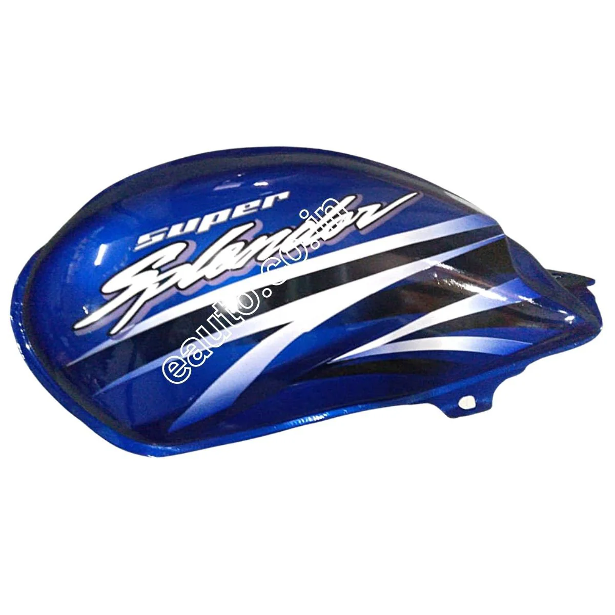 Ensons Petrol Tank for Hero Super Splendor Alloy Wheel Type 4 (Glamour Type Tank Lock) (T.Blue)
