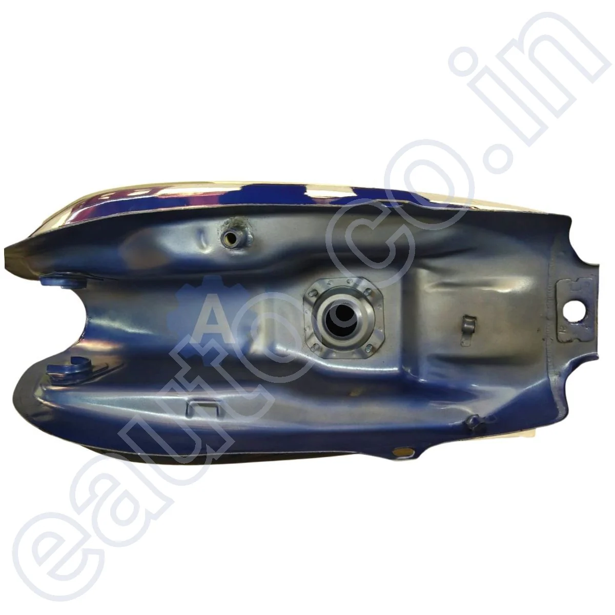 Ensons Petrol Tank for Hero Splendor Plus (T.Blue with Yellow/Silver Sticker) - Image 4