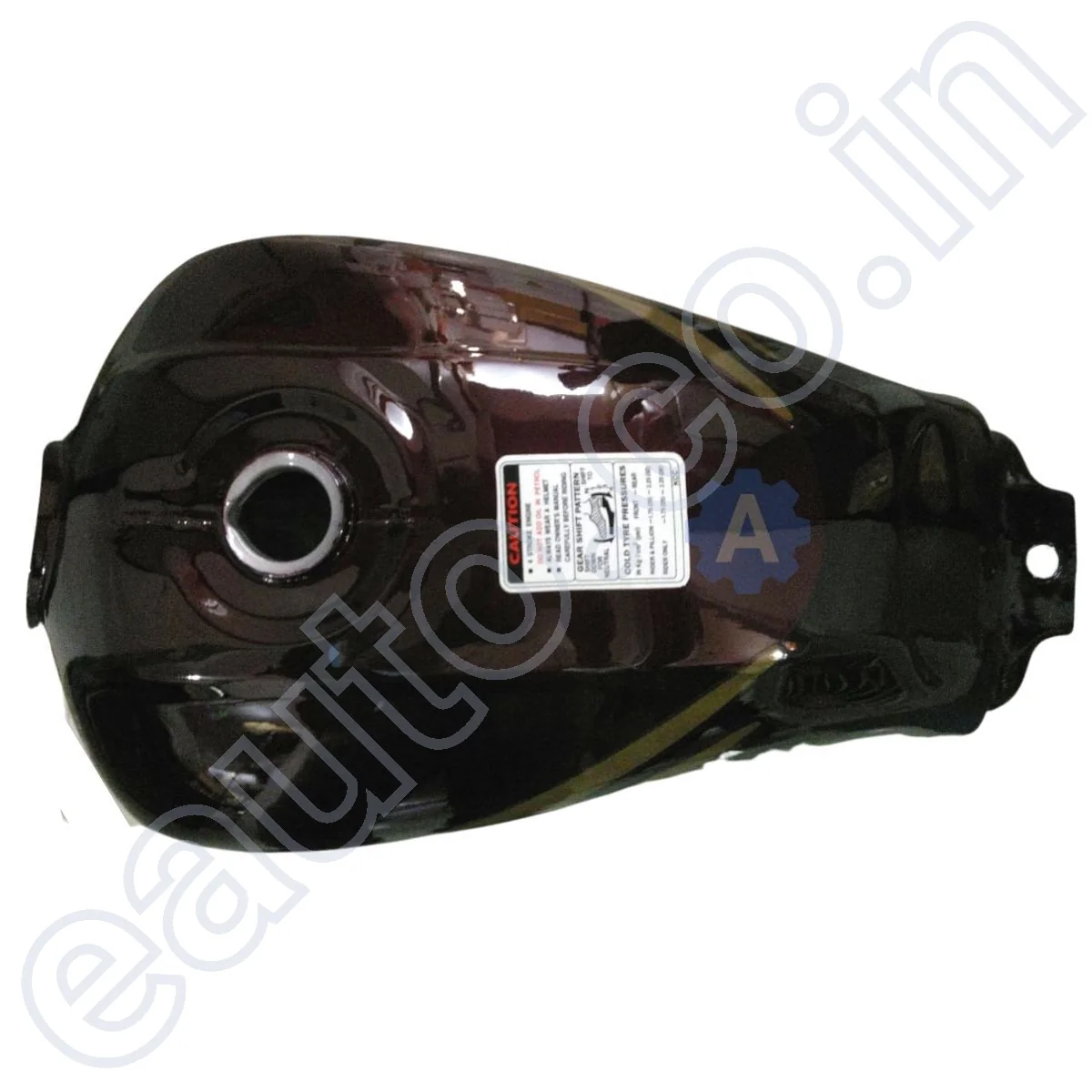 Ensons Petrol Tank for Hero Passion Plus (Wine Red/ Golden) - Image 2