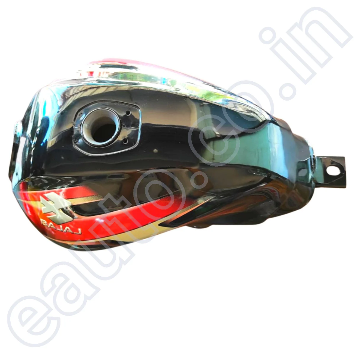 ENSONS Fuel Tank for Bajaj Discover 125 ( Black Red Petrol Tank or Tanki) - Image 2