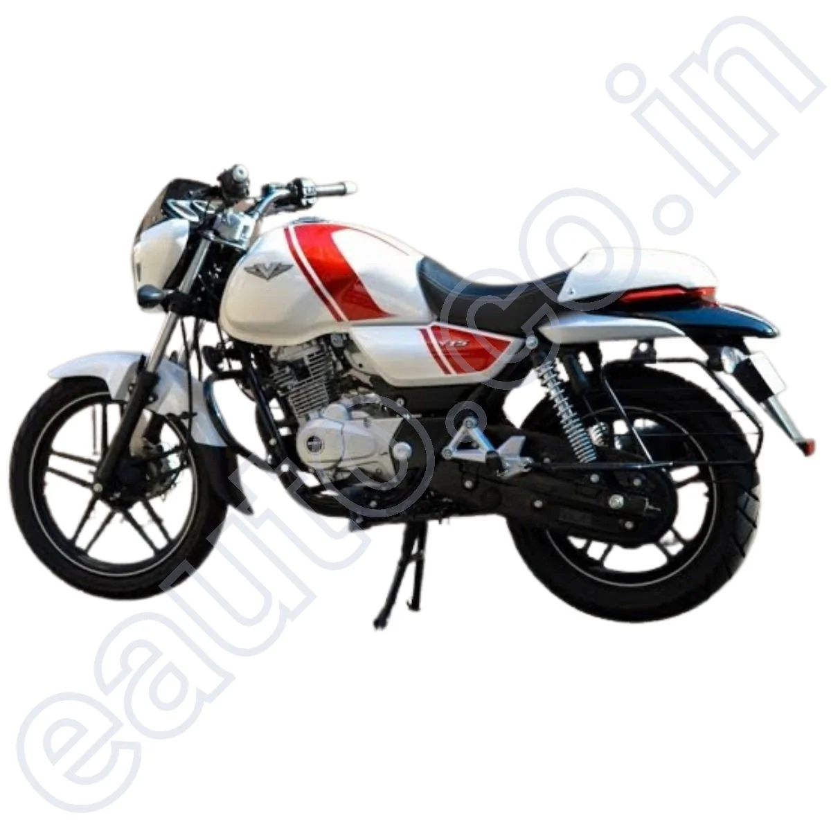 ENSONS Fuel Tank for Bajaj Vikrant V15 | V12 | White with Red sticker - Image 4