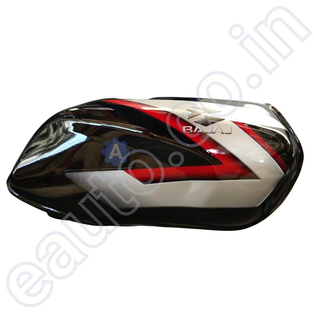 Ensons Petrol Tank for Bajaj CT 100 (Black/Red) - Image 3