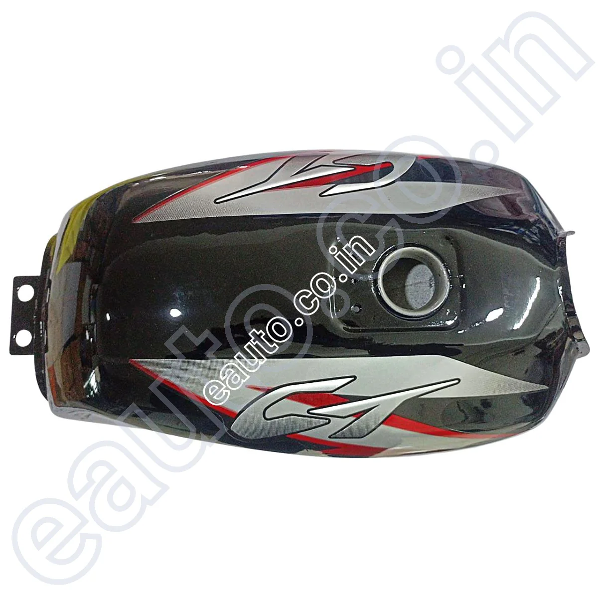 Ensons Petrol Tank for Bajaj CT 100 New Model | BS4 | Black & Red - Image 2