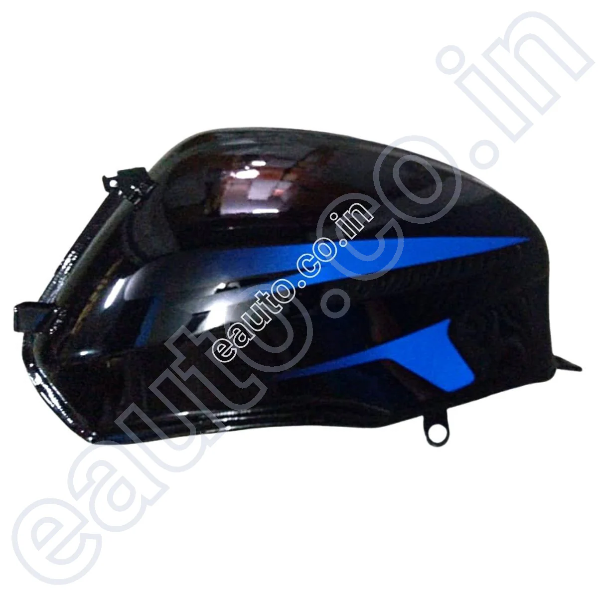 Ensons Petrol Tank for Bajaj Pulsar 150/180 BS3  UG6 with Monogram | Black & Blue - Image 2