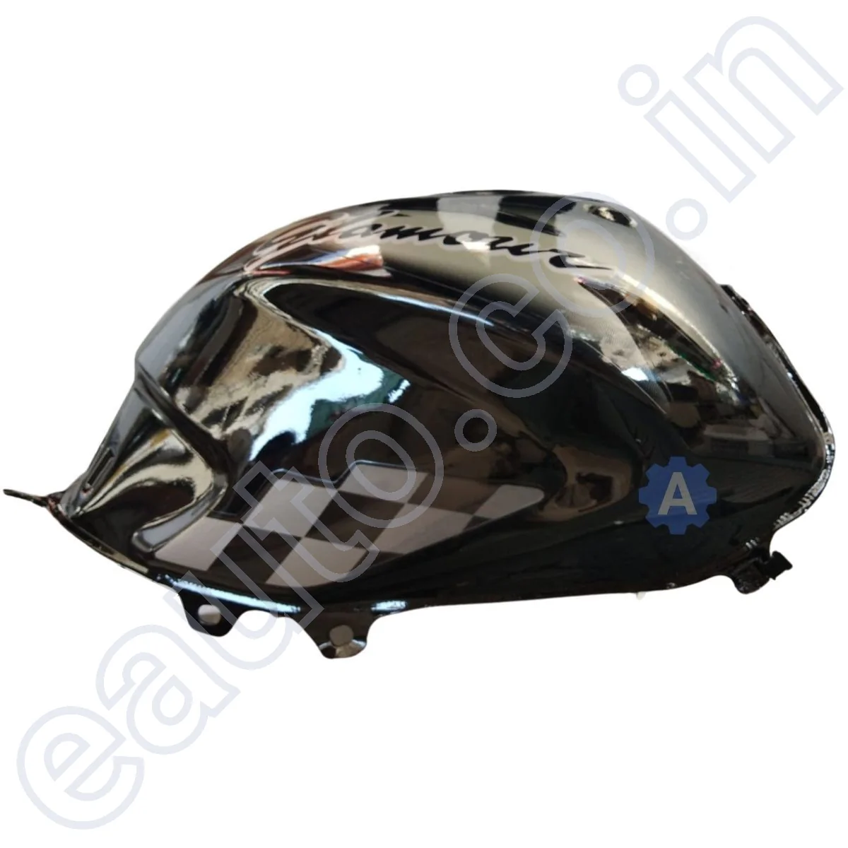 Ensons Petrol Tank for Hero Glamour Type 2 (Black/Grey) - Image 3