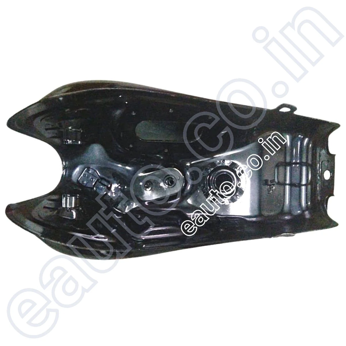 Ensons Petrol Tank for Hero HF Deluxe BS6 | Black & Silver - Image 3